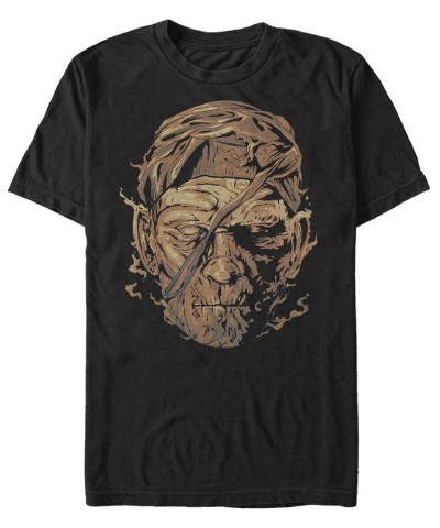 Universal Monsters Men's Mummy Big Face Short Sleeve T-Shirt Black $17.15 T-Shirts