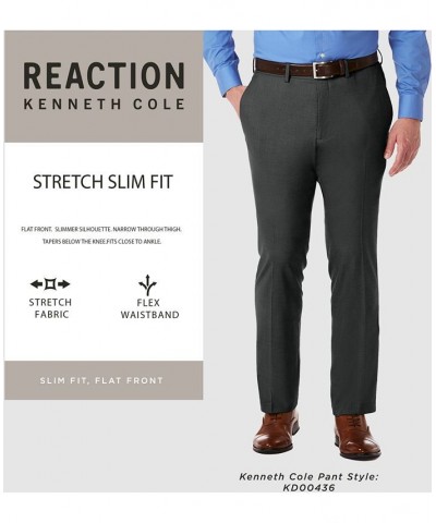 Men's Slim-Fit Stretch Dress Pants Dark Gray Heather $25.43 Pants