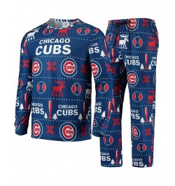 Men's Royal Chicago Cubs Ugly Pajama Sleep Set $38.49 Pajama