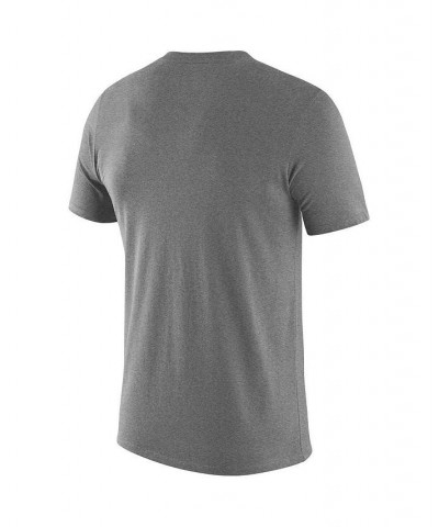 Men's Heathered Gray Texas Longhorns Retro Football Lockup Legend Performance T-shirt $26.99 T-Shirts