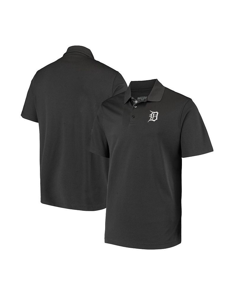 Men's Charcoal Detroit Tigers Omaha 2-Hit Polo Shirt $36.80 Polo Shirts