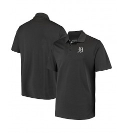 Men's Charcoal Detroit Tigers Omaha 2-Hit Polo Shirt $36.80 Polo Shirts