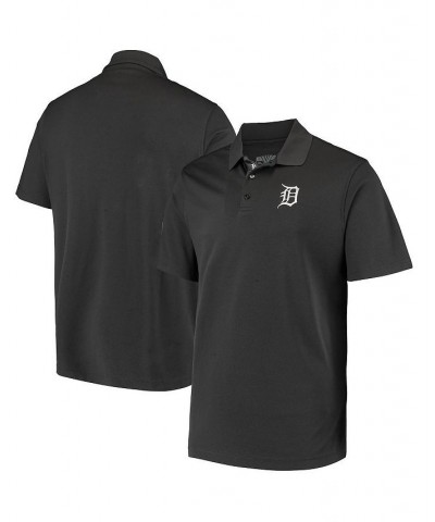 Men's Charcoal Detroit Tigers Omaha 2-Hit Polo Shirt $36.80 Polo Shirts