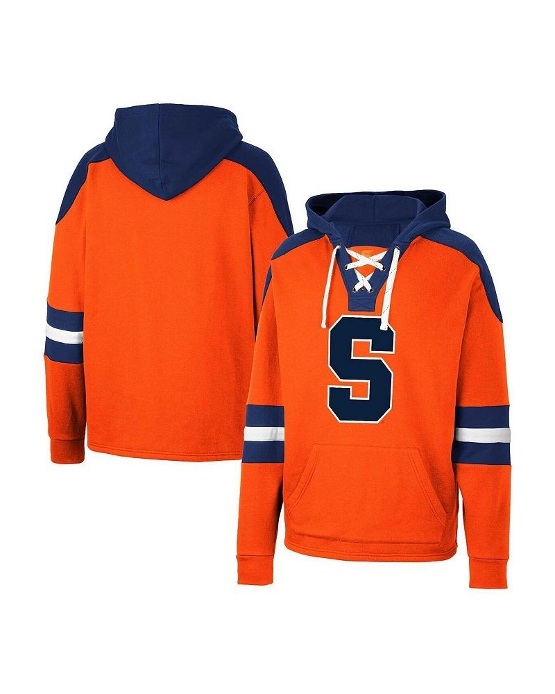 Men's Orange Syracuse Orange Lace-Up 4.0 Pullover Hoodie $32.25 Sweatshirt