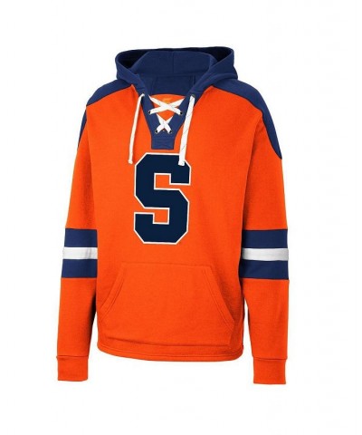 Men's Orange Syracuse Orange Lace-Up 4.0 Pullover Hoodie $32.25 Sweatshirt