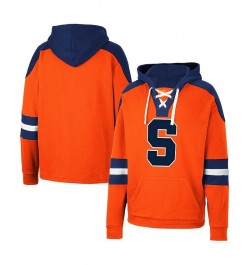 Men's Orange Syracuse Orange Lace-Up 4.0 Pullover Hoodie $32.25 Sweatshirt