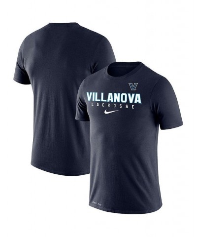 Men's Navy Villanova Wildcats Lacrosse Legend 2.0 Performance T-shirt $28.49 T-Shirts