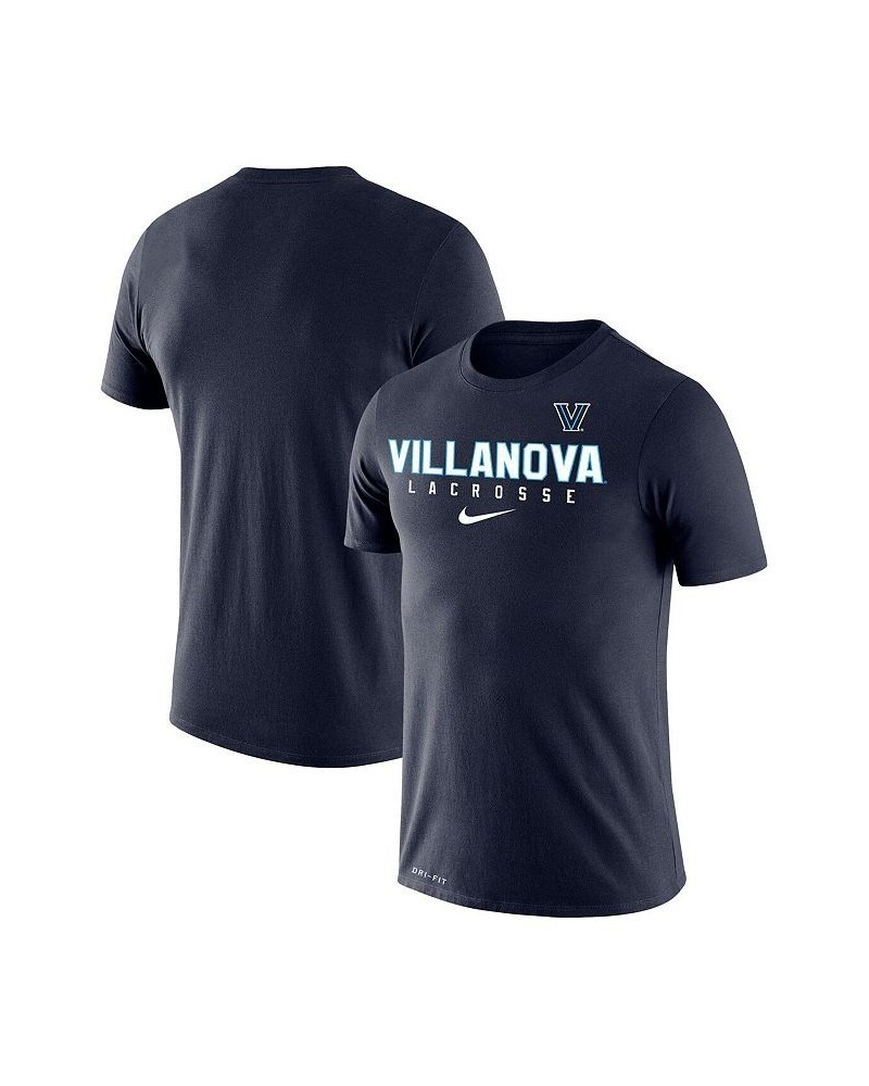 Men's Navy Villanova Wildcats Lacrosse Legend 2.0 Performance T-shirt $28.49 T-Shirts