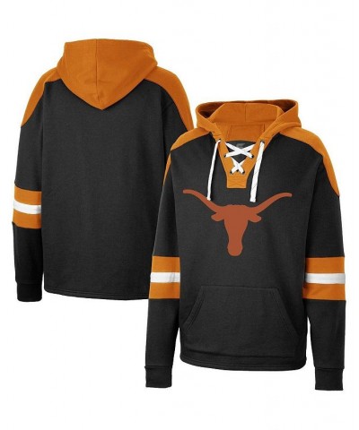 Men's Black Texas Longhorns Lace-Up 4.0 Pullover Hoodie $32.25 Sweatshirt