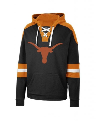 Men's Black Texas Longhorns Lace-Up 4.0 Pullover Hoodie $32.25 Sweatshirt