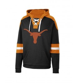 Men's Black Texas Longhorns Lace-Up 4.0 Pullover Hoodie $32.25 Sweatshirt