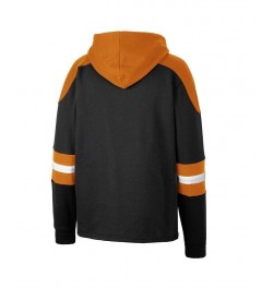 Men's Black Texas Longhorns Lace-Up 4.0 Pullover Hoodie $32.25 Sweatshirt