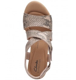 Women's Rose Way Crisscross Cork-Wedge Sandals Tan/Beige $52.32 Shoes