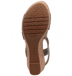 Women's Rose Way Crisscross Cork-Wedge Sandals Tan/Beige $52.32 Shoes