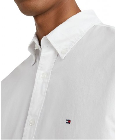 Men's Flex Poplin Regular-Fit Short-Sleeve Shirt White $27.30 Shirts