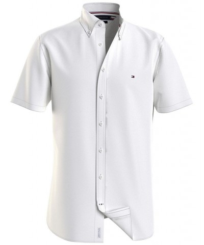 Men's Flex Poplin Regular-Fit Short-Sleeve Shirt White $27.30 Shirts