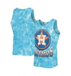 Men's '47 Blue Houston Astros Big Leaguer Tubular Tie-Dye Tank Top $29.49 T-Shirts