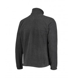 Men's San Antonio Spurs Heathered Charcoal Flanker Full-Zip Jacket $45.60 Jackets