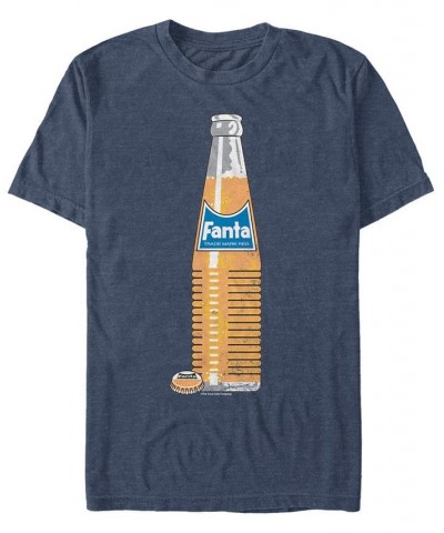 Coca-Cola Men's Classic Fanta Bottle Short Sleeve T-Shirt Blue $15.75 T-Shirts