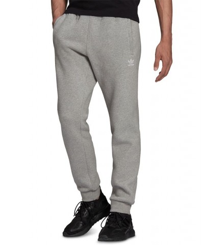 Men's Slim-Fit Originals Essentials Fleece Jogger Pants Gray $31.50 Pants