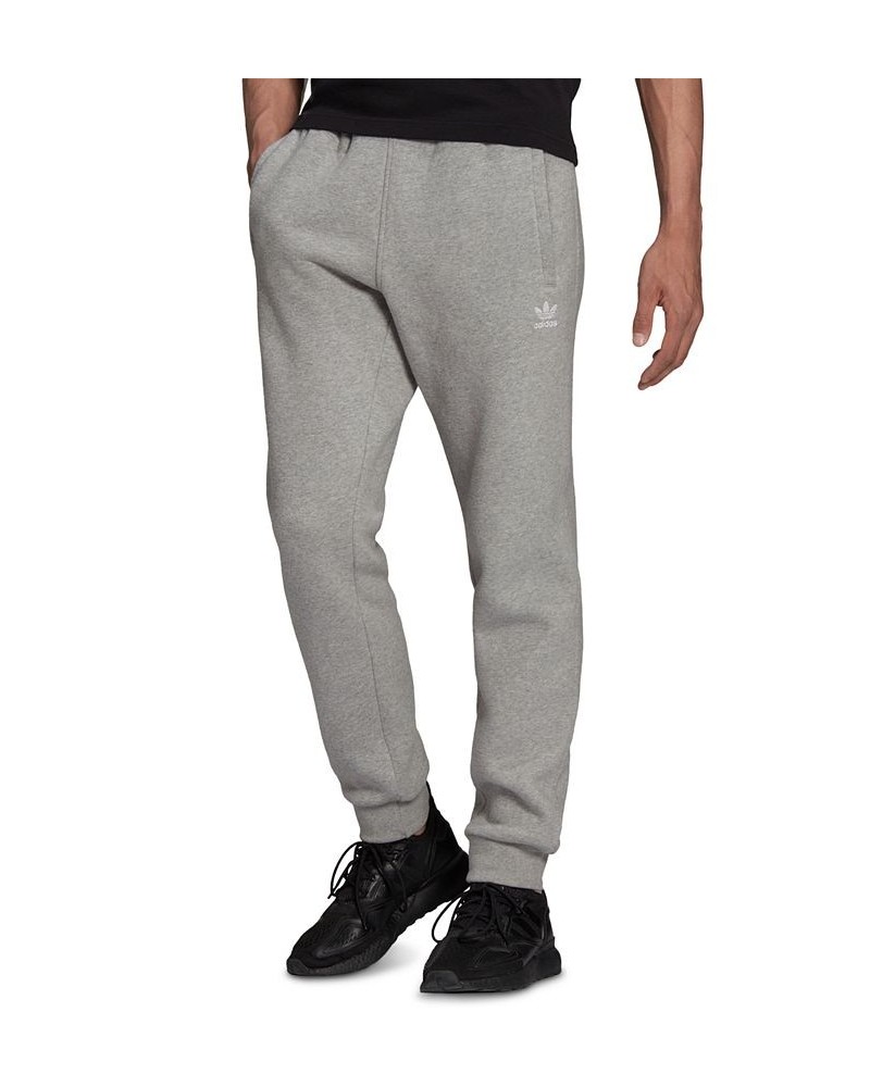 Men's Slim-Fit Originals Essentials Fleece Jogger Pants Gray $31.50 Pants