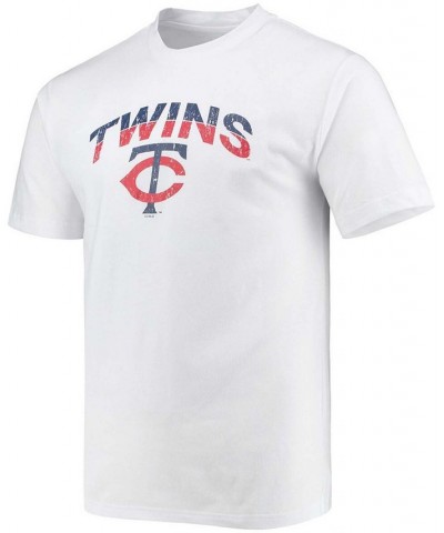 Men's White and Navy Minnesota Twins Gateway T-shirt and Boxer Shorts Sleep Set $27.50 Pajama