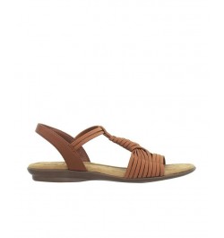 Women's Bellita Stretch Elastic Memory Foam Sandal Brown $39.75 Shoes