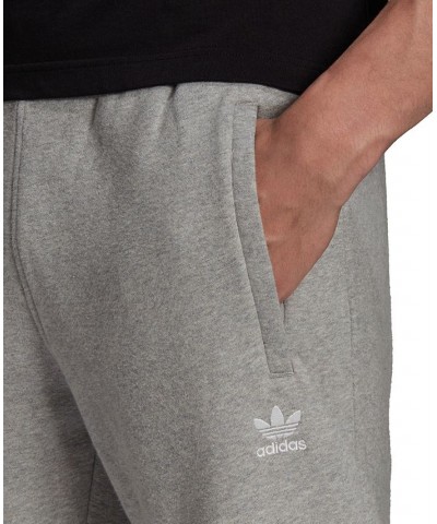 Men's Slim-Fit Originals Essentials Fleece Jogger Pants Gray $31.50 Pants