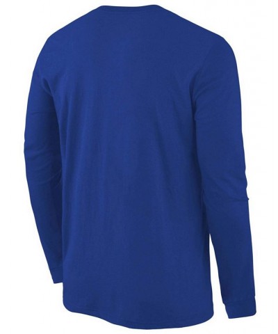 Men's Royal Boise State Broncos Distressed Arch Over Logo Long Sleeve Hit T-shirt $14.72 T-Shirts