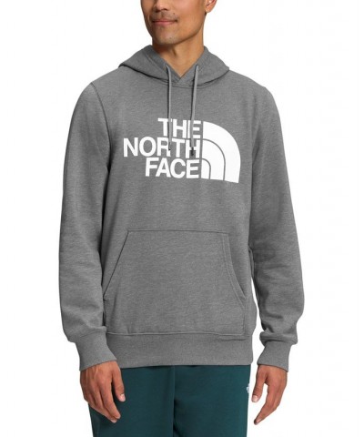 Men's Half Dome Logo Hoodie Tnf Medium Grey Heather/tnf White $30.36 Sweatshirt