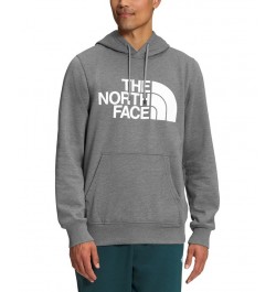 Men's Half Dome Logo Hoodie Tnf Medium Grey Heather/tnf White $30.36 Sweatshirt