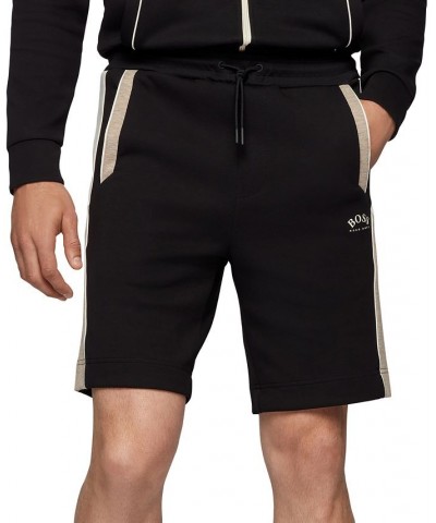 BOSS Men's Cotton-Blend Regular-Fit Shorts Black $60.00 Shorts