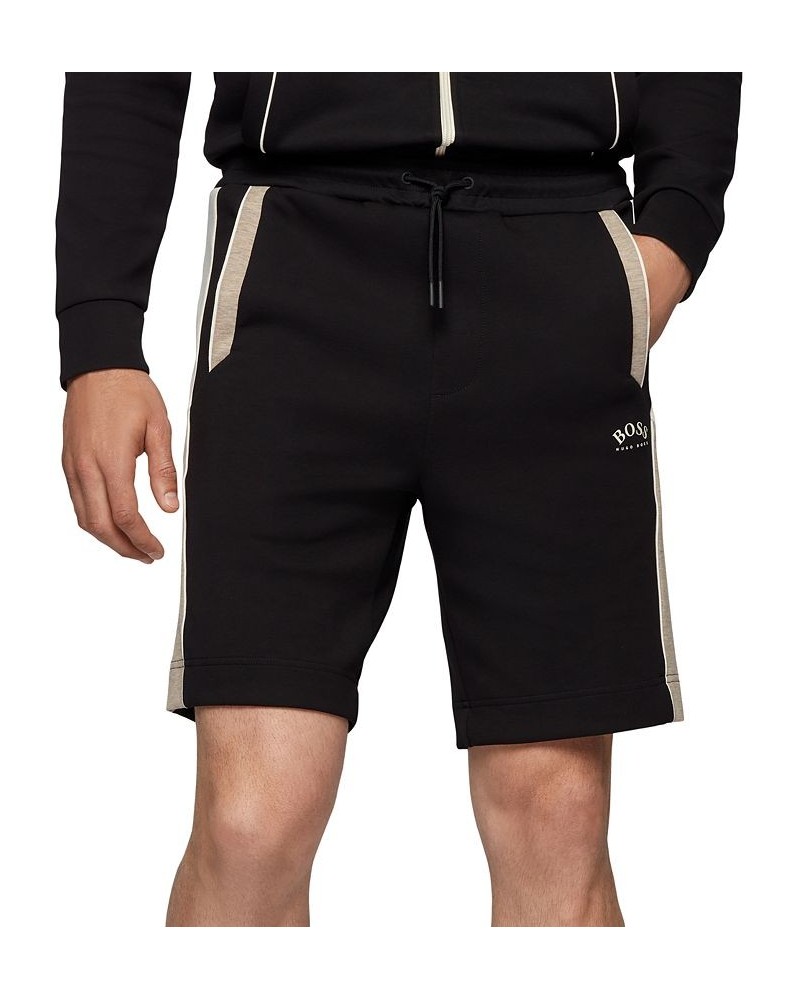 BOSS Men's Cotton-Blend Regular-Fit Shorts Black $60.00 Shorts