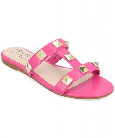 Women's Kendall Studded Sandals PD04 $36.00 Shoes