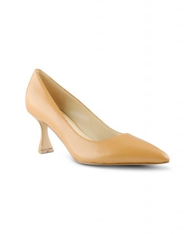 Women's Workin Pointy Toe Pumps Tan/Beige $44.55 Shoes