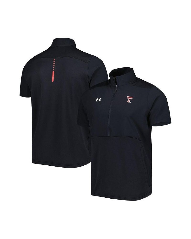 Men's Black Texas Tech Red Raiders Motivate 2.0 Half-Zip Jacket $42.00 Jackets