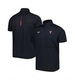 Men's Black Texas Tech Red Raiders Motivate 2.0 Half-Zip Jacket $42.00 Jackets