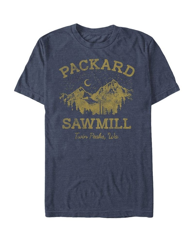 Twin Peaks Men's Packard Sawmill Short Sleeve T-Shirt Blue $20.29 T-Shirts