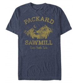 Twin Peaks Men's Packard Sawmill Short Sleeve T-Shirt Blue $20.29 T-Shirts