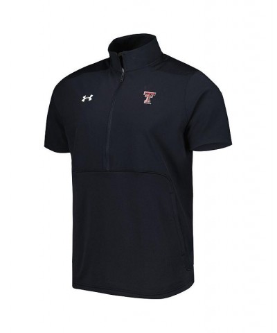 Men's Black Texas Tech Red Raiders Motivate 2.0 Half-Zip Jacket $42.00 Jackets