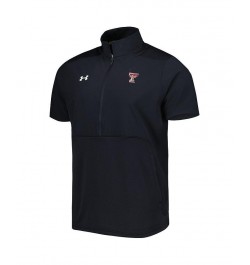 Men's Black Texas Tech Red Raiders Motivate 2.0 Half-Zip Jacket $42.00 Jackets