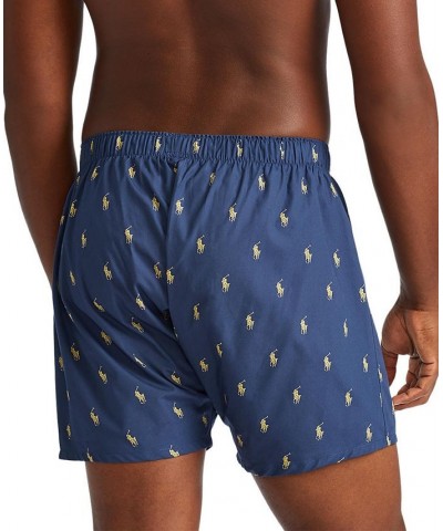 Men's 3-Pk. Classic Woven Cotton Boxers Rustic Navy / Summer Stripe / Sag Harbor $26.40 Underwear