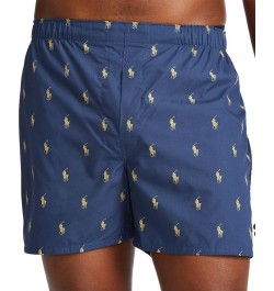 Men's 3-Pk. Classic Woven Cotton Boxers Rustic Navy / Summer Stripe / Sag Harbor $26.40 Underwear