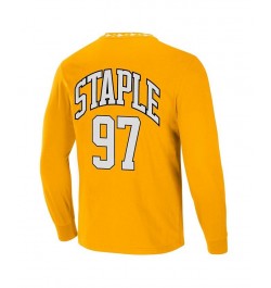 Men's NFL X Staple Yellow Pittsburgh Steelers Core Long Sleeve Jersey Style T-shirt $23.96 T-Shirts