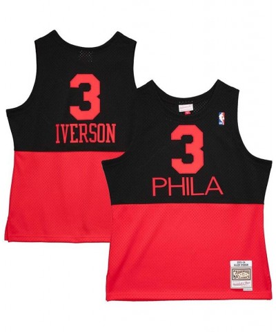 Men's Allen Iverson Black Philadelphia 76Ers 2003-2004 Hardwood Classics Reload 2.0 Swingman Jersey $58.80 Jersey