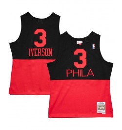 Men's Allen Iverson Black Philadelphia 76Ers 2003-2004 Hardwood Classics Reload 2.0 Swingman Jersey $58.80 Jersey